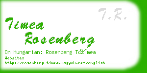 timea rosenberg business card